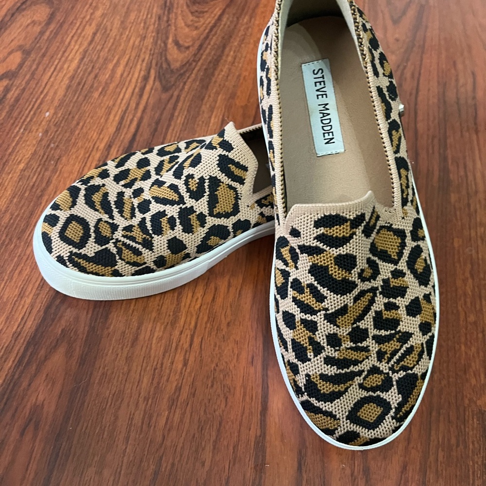 Steve Madden Animal Print Slip-On Shoes